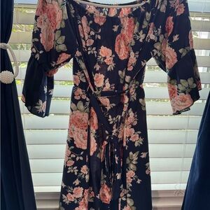 Floral Navy Dress